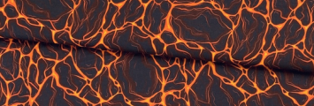 Lava © Veleri gedruckt auf Bio-Baumwolltuch