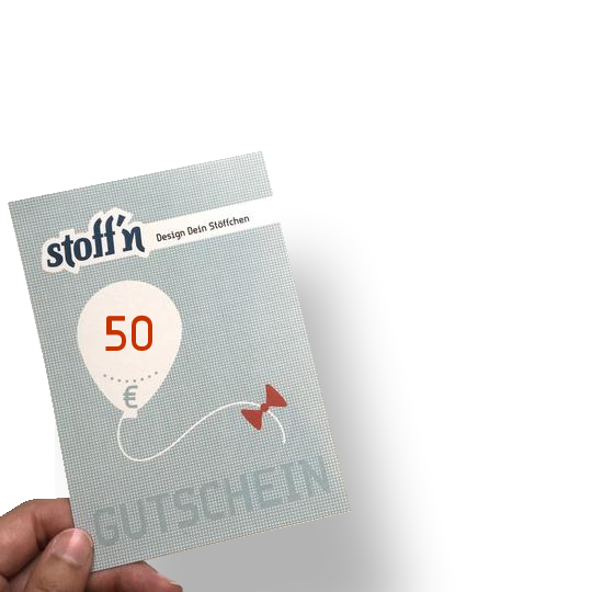 50€ gift voucher card (DIN A6)