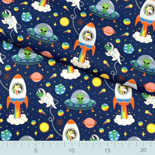 toys outer space © bamo | Organic Quilting Weight Cotton